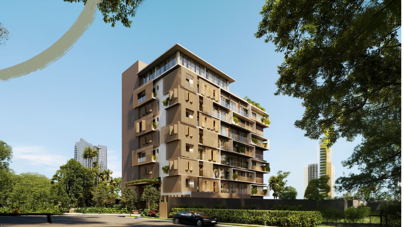 Fachada do Arya Living em Cabo Branco